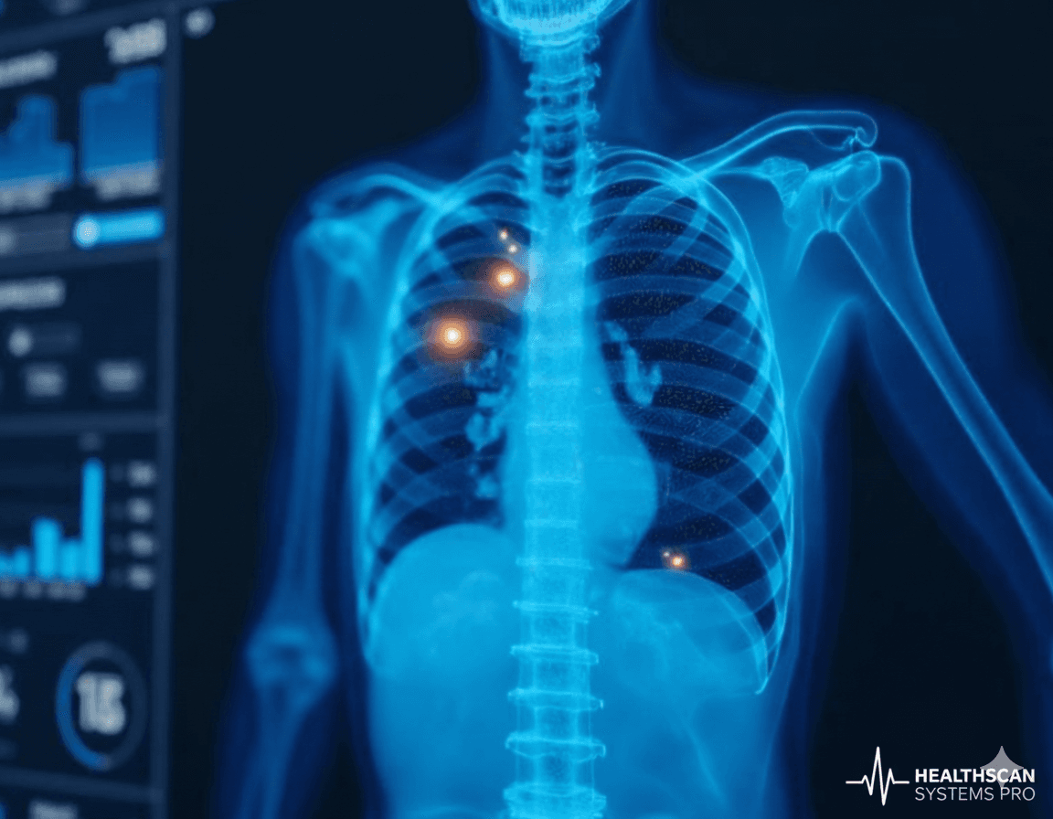 Chest radiography dashboard with AI overlays
